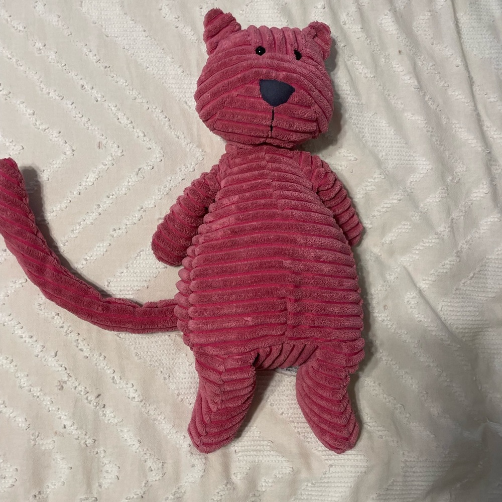 Rare Jellycat Cordy Roy Cat in Deep Pink 16”